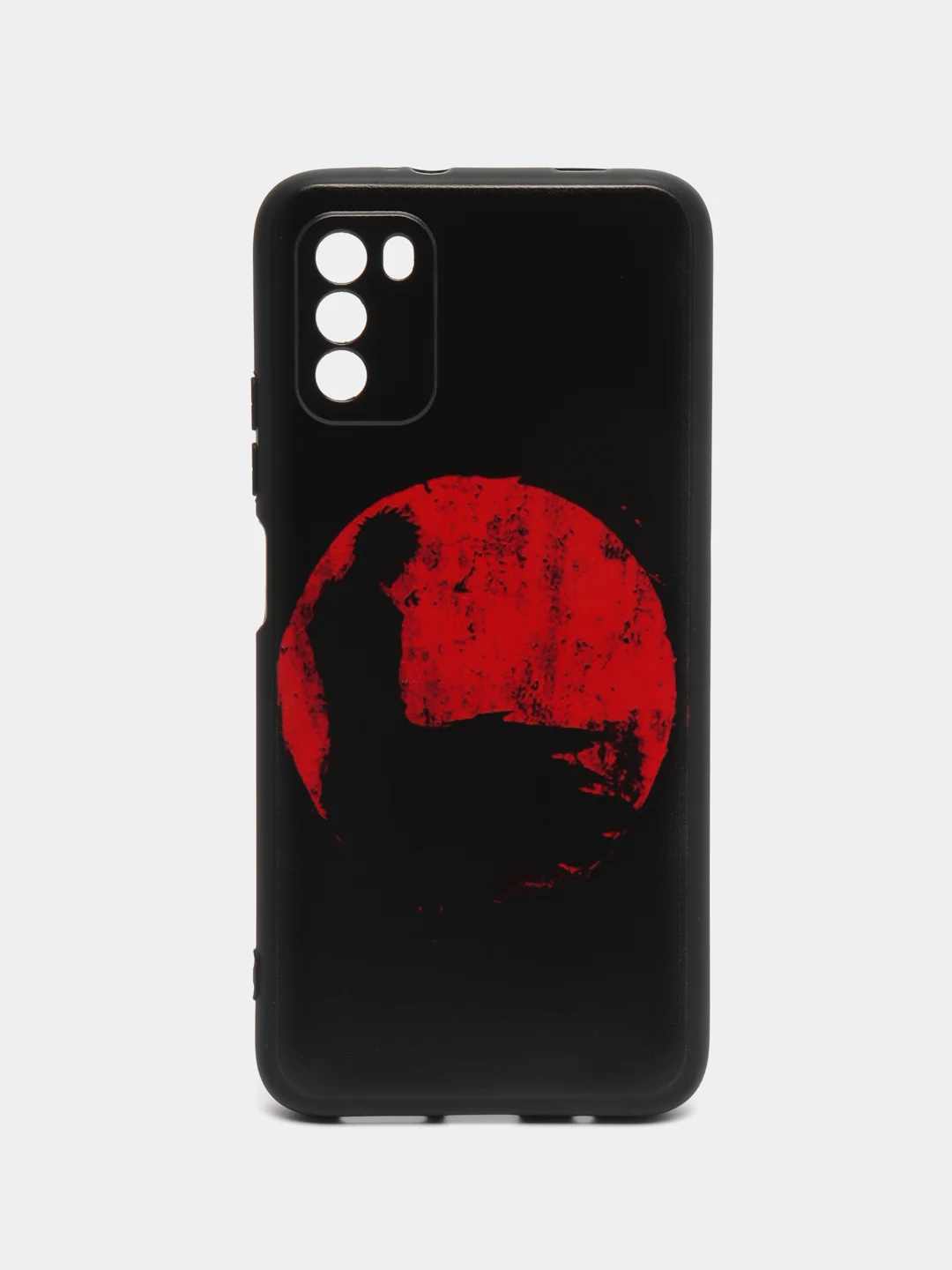 Сиреневый чехол силиконовый для Xiaomi POCO M3 (Сяоми Поко М3), с принтом, с рисунком