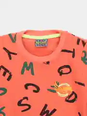 Коралловый детский свитер