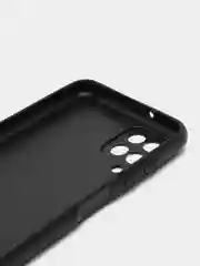 Синий меланж силиконовый чехол для Samsung Galaxy A12 / M12, с принтом, с рисунком (Самсунг А12 / М12)