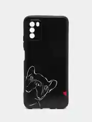 Песочный хаки чехол силиконовый для Xiaomi POCO M3 (Сяоми Поко М3), с принтом, с рисунком