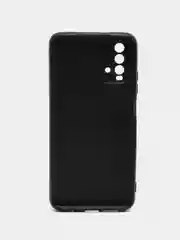 Серебряный силиконовый чехол для Xiaomi Redmi 9T (Сяоми Редми 9Т), с принтом, с рисунком