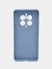 Небесно-голубой чехол для Huawei Mate 50 Pro (Хуавей Мате 50 Про), прозрачный, силиконовый