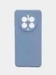 Небесно-голубой чехол для Huawei Mate 50 Pro (Хуавей Мате 50 Про), прозрачный, силиконовый