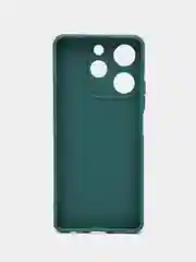 Зеленый чехол для Tecno Spark 10 Pro (Техно Спарк 10 Про), силиконовый, прозрачный