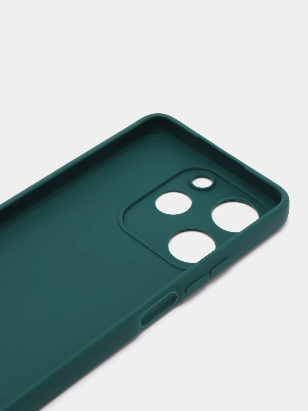 Зеленый чехол для Tecno Spark 10 Pro (Техно Спарк 10 Про), силиконовый, прозрачный