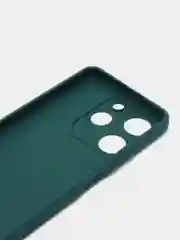 Зеленый чехол для Tecno Spark 10 Pro (Техно Спарк 10 Про), силиконовый, прозрачный