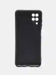 Тёмно-бордовый силиконовый чехол для Samsung Galaxy A12 / M12, с принтом, с рисунком (Самсунг А12 / М12)