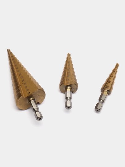 Сверло ступенчатое по металлу 4-12 / 4-20 / 4-32 HSS4241, елочка купить ...