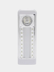 Фонарь-светильник, 16+12, + 0,5 Вт, LED, 4xAA, шнур 220В, пластик, 20,5 x 7 см