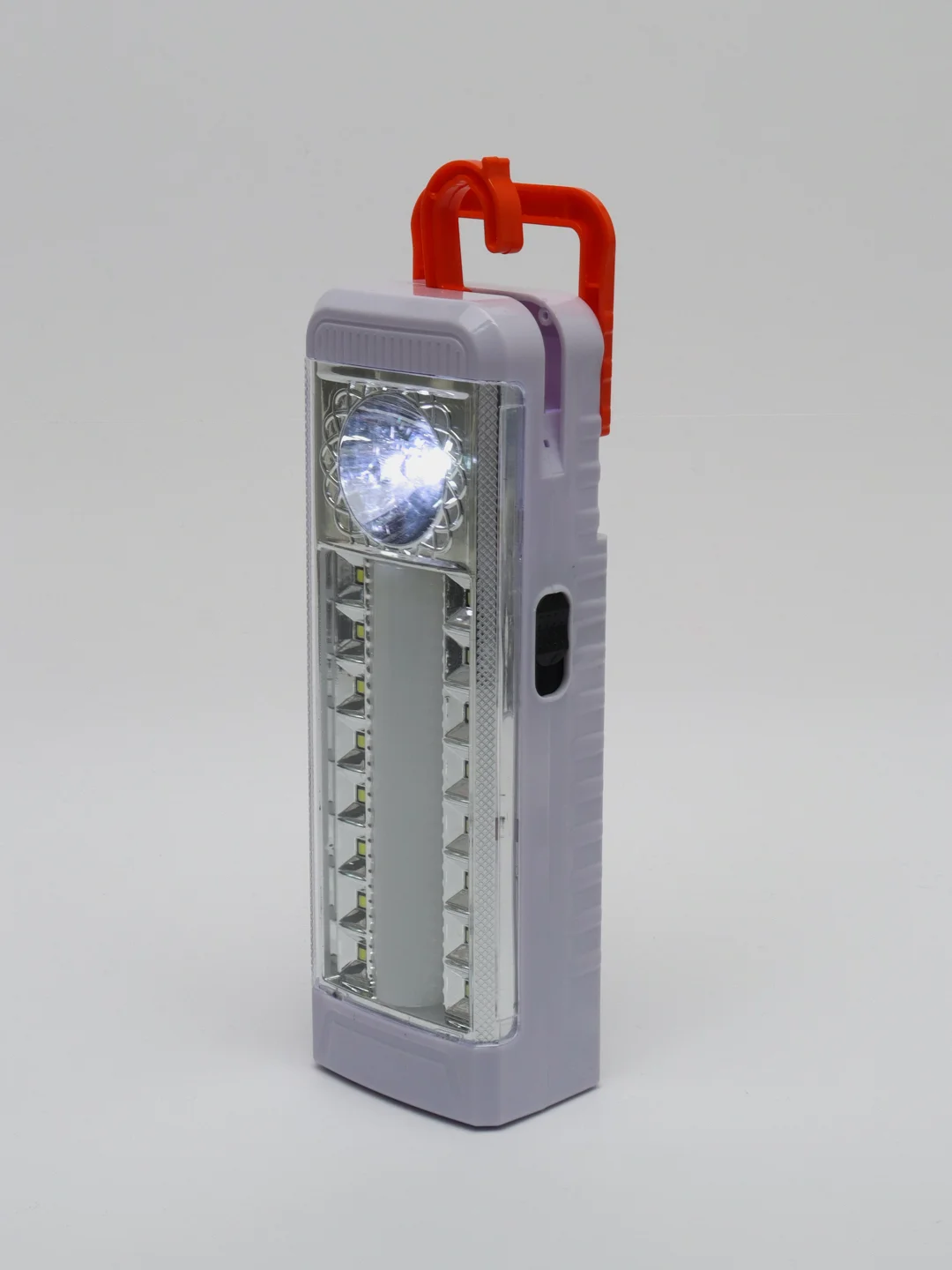 Фонарь-светильник, 16+12, + 0,5 Вт, LED, 4xAA, шнур 220В, пластик, 20,5 x 7 см