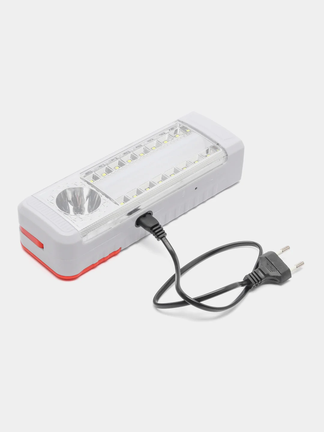 Фонарь-светильник, 16+12, + 0,5 Вт, LED, 4xAA, шнур 220В, пластик, 20,5 x 7 см
