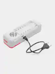 Фонарь-светильник, 16+12, + 0,5 Вт, LED, 4xAA, шнур 220В, пластик, 20,5 x 7 см