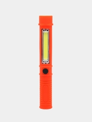 ЕРМАК фонарь, 1 COB + 1 LED, 3Вт + 1Вт, 3xAAA, 16 см, резино-пластик, 2 режима