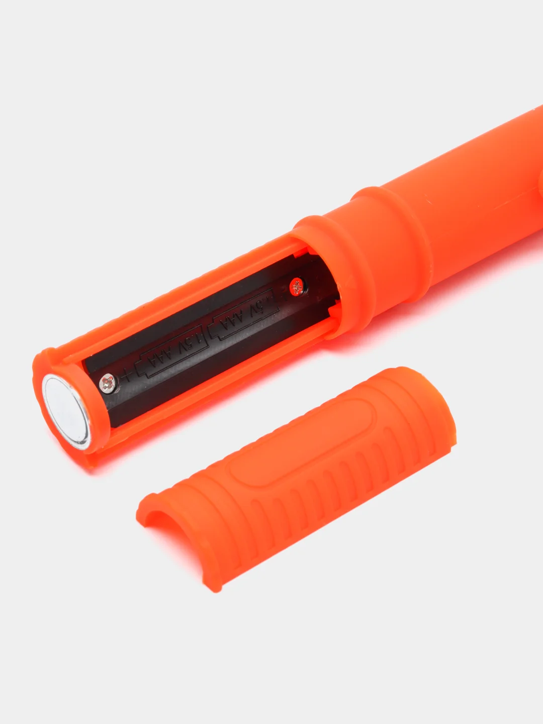 ЕРМАК фонарь, 1 COB + 1 LED, 3Вт + 1Вт, 3xAAA, 16 см, резино-пластик, 2 режима