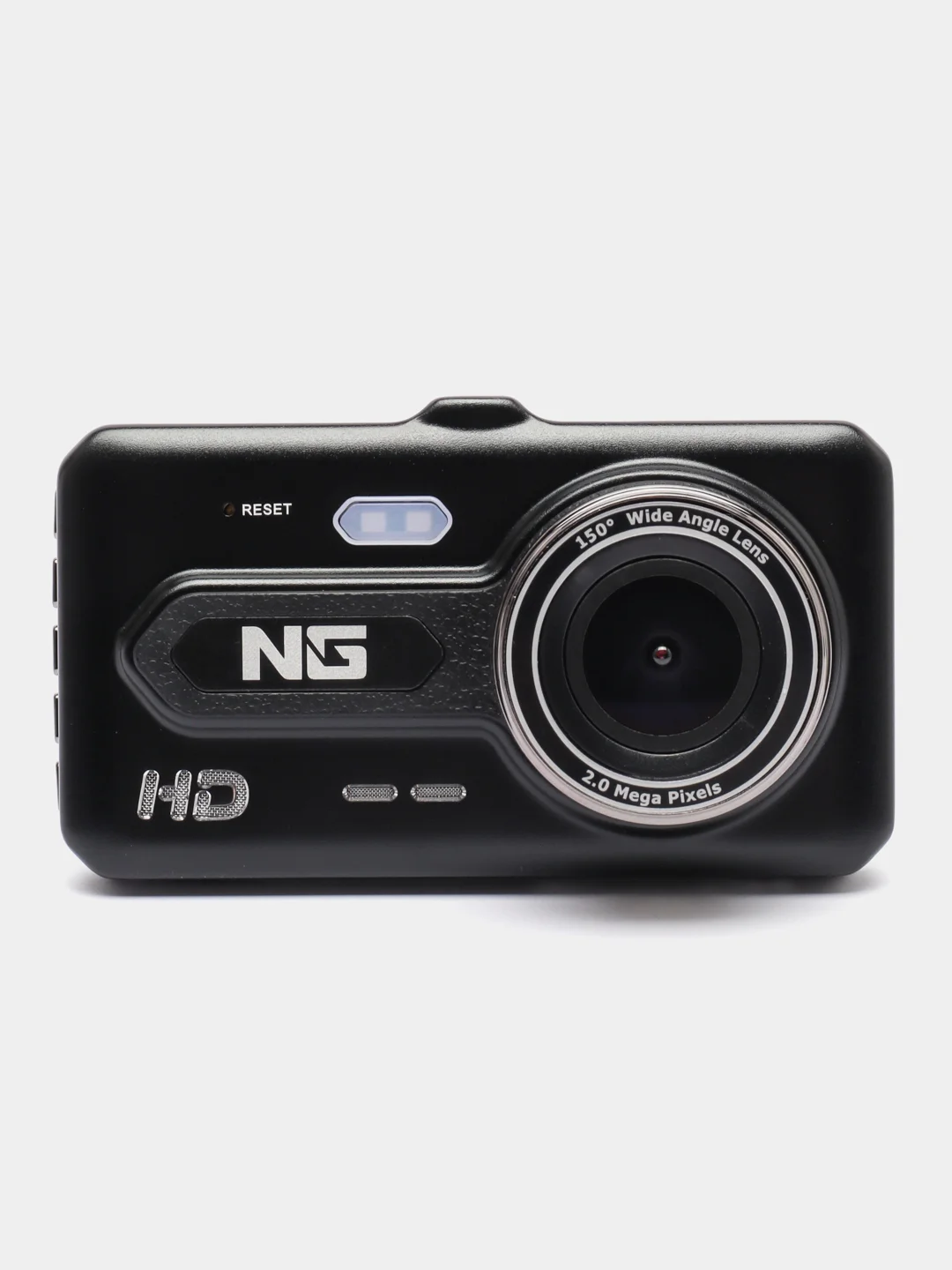 Видеорегистратор NG Full HD, с 2 камерами, 150 градусов, дисплей 4", Micro-SD, 12/24 В, 3,4 М, пластик