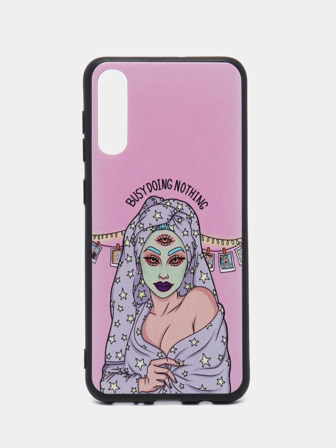 Приглушённый хаки силиконовый чехол Samsung Galaxy A50 A30S A50S Самсунг А50 А30С А50С с принтом с рисунком