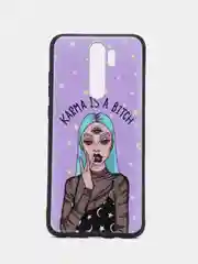 Пурпурный силиконовый чехол для Xiaomi Redmi Note 8 Pro, с принтом, с рисунком (Редми Ноут 8 Про)