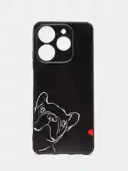 Песочный хаки силиконовый чехол для Tecno Spark 10 Pro (Техно Спарк 10 Про), с принтом, с рисунком