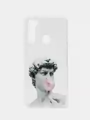 Алый силиконовый чехол для Xiaomi Redmi Note 8T, с принтом, с рисунком (Сяоми Редми Ноут 8Т)