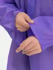 Фиолетовый дождевик детский, с капюшоном, для мальчика и девочки