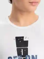 Белый футболка мужская женская с принтом