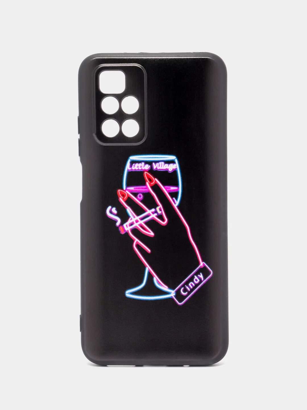 Голубой силиконовый чехол для Xiaomi Redmi 10 2022, с принтом, с рисунком (Сяоми Редми 10)