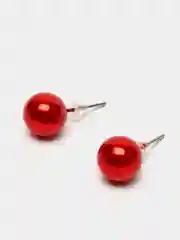 Багровый серьги-пусеты-бусены, 16 цветов