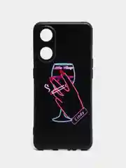 Голубой силиконовый чехол для OPPO Reno 8T 4G, с принтом, с рисунком, Оппо Рено 8т 4 джи