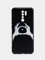 Пастельно-коралловый силиконовый чехол для Xiaomi Redmi 9, с принтом, с рисунком (Сяоми Редми 9)