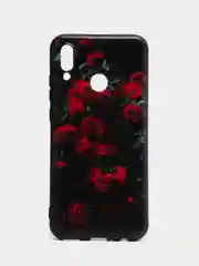 Оранжевый силиконовый чехол для Honor 10 Lite / Huawei P Smart 2019, с принтом, с рисунком (Хонор 10 Лайт / Хуавей П смарт 2019)