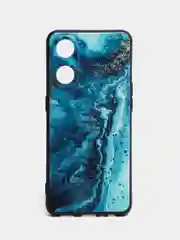 Тёмно-бирюзовый силиконовый чехол для OPPO Reno 8T 4G, с принтом, с рисунком, Оппо Рено 8т 4 джи