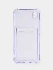 Лавандовый чехол Honor 8S 8S Prime Huawei Y5 2019 Хонор 8С Хуавей у5, с карманом для карт, прозрачный