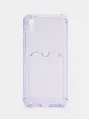 Лавандовый чехол Honor 8S 8S Prime Huawei Y5 2019 Хонор 8С Хуавей у5, с карманом для карт, прозрачный