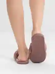 Бордовый мягкие женские тапочки