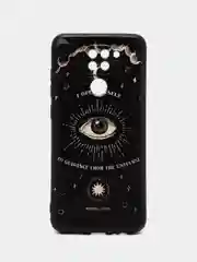 Индиго чехол силиконовый для Xiaomi Redmi Note 9 (Сяоми Редми Ноут 9), с принтом, с рисунком