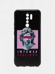 Золотой силиконовый чехол для Xiaomi Redmi 9, с принтом, с рисунком (Сяоми Редми 9)