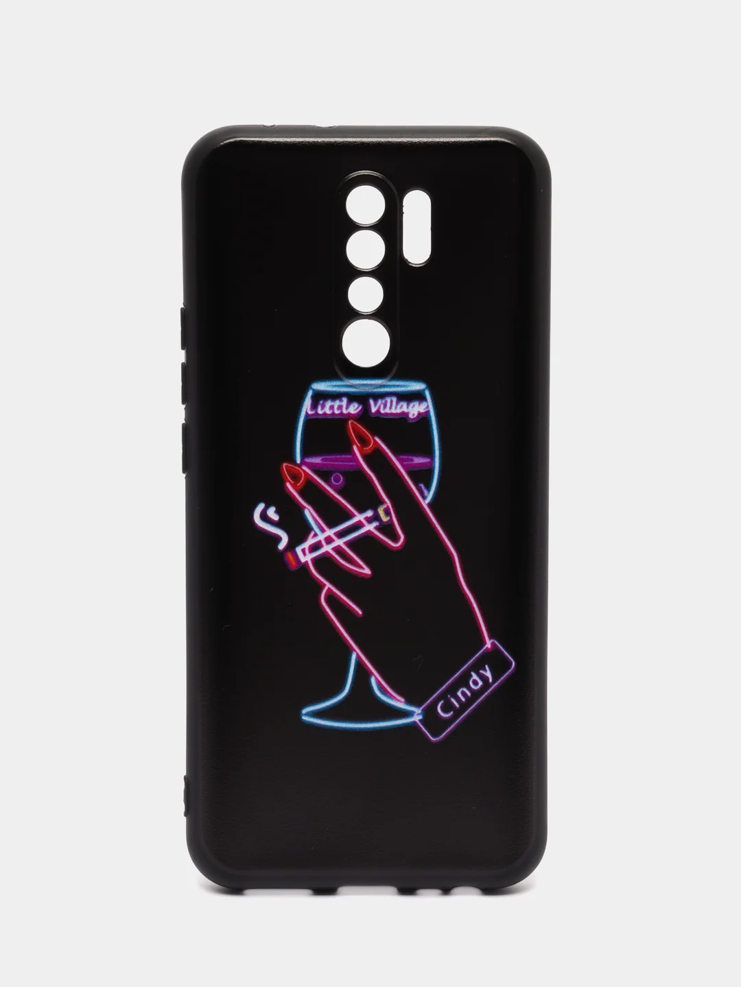 Голубой силиконовый чехол для Xiaomi Redmi 9, с принтом, с рисунком (Сяоми Редми 9)
