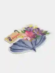 Зеленый открытка на 8 марта
