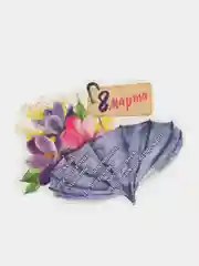 Зеленый открытка на 8 марта