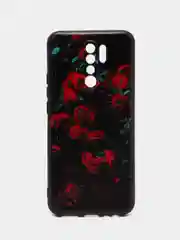 Оранжевый силиконовый чехол для Xiaomi Redmi 9, с принтом, с рисунком (Сяоми Редми 9)