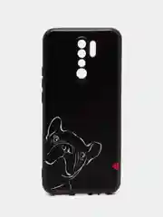 Песочный хаки силиконовый чехол для Xiaomi Redmi 9, с принтом, с рисунком (Сяоми Редми 9)