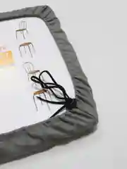 Серебряный подушка для сиденья Матех "Velours Cuadro", 33 х 33 х 2 см