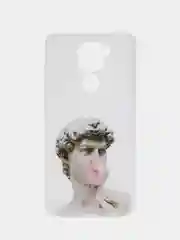 Алый чехол силиконовый для Xiaomi Redmi Note 9 (Сяоми Редми Ноут 9), с принтом, с рисунком