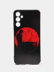 Сиреневый силиконовый чехол для Samsung Galaxy A34, с принтом, с рисунком, Самсунг Галакси А34