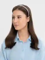 Белый жемчужный ободок