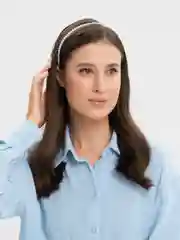 Белый жемчужный ободок