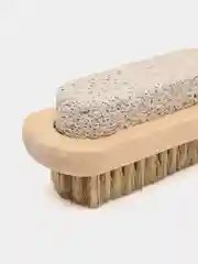 Щетка деревянная, двусторонняя с пемзой, 18 см