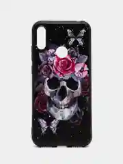 Тёмно-бордовый силиконовый чехол для Honor 8A / 8A Prime / Huawei Y6 2019 / У6 Prime / Y6s, с принтом, с рисунком Хонор 8А Хуавей у6