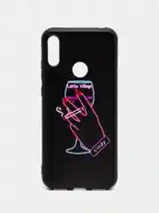 Голубой силиконовый чехол для Honor 8A / 8A Prime / Huawei Y6 2019 / У6 Prime / Y6s, с принтом, с рисунком Хонор 8А Хуавей у6