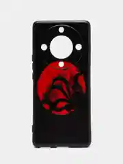 Синий меланж силиконовый чехол для Honor X9A (Хонор Х9А), с принтом, с рисунком